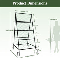 XL Heavy Duty Garden Trellis for Climbing Plants with Netting
