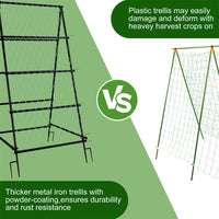 XL Heavy Duty Garden Trellis for Climbing Plants with Netting