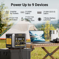 FlashSpeed 600 600W 499Wh AC/DC Portable Power Station Generator