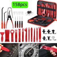158pcs Car Trim Removal Tool Set Pry Bar Panel Door Interior Kit