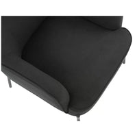Hugo upholstered armchair black