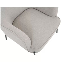 Hugo upholstered armchair ivory