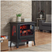 Infrared electric fireplace stove heater