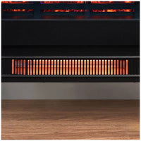 Infrared electric fireplace stove heater