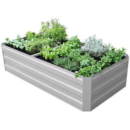 Large Garden Bed 180 x 90 x 45cm White