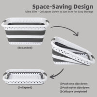 45L Space-Saving  Laundry Basket – Collapsible Hamper for Dorms, RVs, Homes & Garages