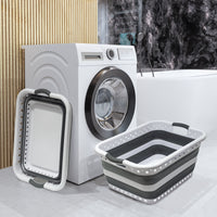 45L Space-Saving  Laundry Basket – Collapsible Hamper for Dorms, RVs, Homes & Garages