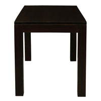 Amsterdam Solid Mahogany Timber Dining Table 120 x 70 cm (Chocolate)