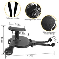 Baby Jogger Glider Board 2 in 1 Kid Stroller Board with Dismountable Seat AU pink wheel