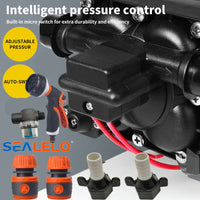 12V SEALFLO Water Pump High Pressure Self-priming rv Camping Boat 55PSI 11.3L/M