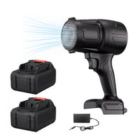 Stepless Cordless Leaf Blower w/2 Batteries Portable Handheld Turbo Jet Fan AU
