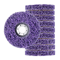 10 x 125mm x 22mm POLY STRIP DISC WHEEL PAINT RUST REMOVAL CLEAN GRINDER