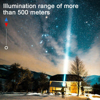 99000LM Ultra Bright LED Tactical Flashlight 3-Modes Zoom Torch USB Charging