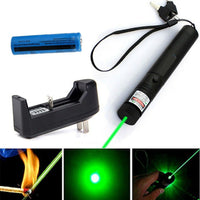 990Miles Rechargeable Green Laser Pointer Pen Light Astronomy Visible Beam Lazer