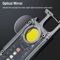 Mini Flashlight Keychain USB Rechargeable Cob Waterproof Portable Led Work Light