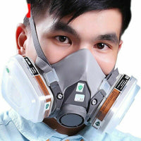 7 IN 1 Gas Mask Full Face Respirator Paint Spray Chemical Facepiece Reusable AU