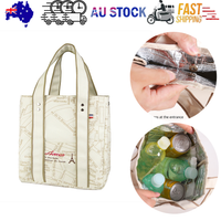 Portable 22*11.5*25cm Insulated Lunch Bag Food Container Picnic Storage Handbag