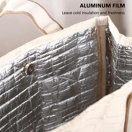 Portable 22*11.5*25cm Insulated Lunch Bag Food Container Picnic Storage Handbag