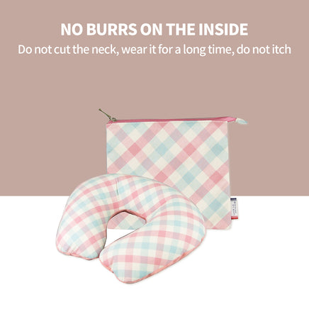 Inflatable U Shaped Travel Neck Pillow Portable Car Flight Head Rest Cushion