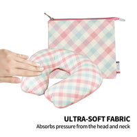 Inflatable U Shaped Travel Neck Pillow Portable Car Flight Head Rest Cushion