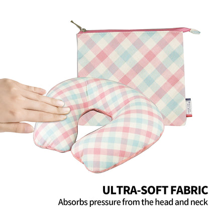 Inflatable U Shaped Travel Neck Pillow Portable Car Flight Head Rest Cushion