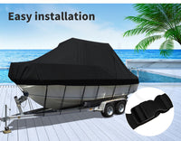 Heavy-Duty Marine Grade 17ft-19ft / 5.2m-5.8m Trailerable Jumbo Boat Cover 420D