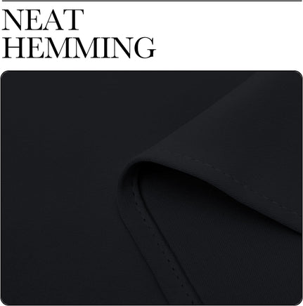 2X Blockout Curtains 100% Blackout Window Curtain Draperies Pair Eyelet 3 Layers 132CM(W) x 160CM(D)