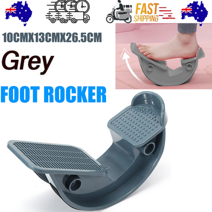GREY Calf Massage Plantar Foot Rocker Stretch Board Ankle Pedal Stretcher Calf Pain