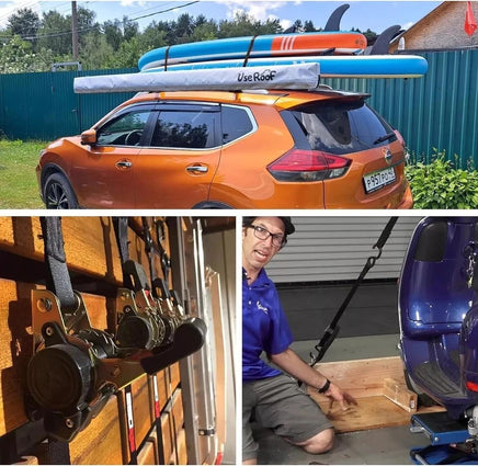 Quick Release Automatic Heavy Duty Retractable Ratchet Tie Down Strap green 25mm*3m