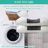 2 pcs Pain Relief Ergonomic Pillow Adjustable Contour Orthopedic Cervical Bed Pillow