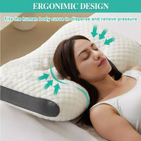 2 pcs Pain Relief Ergonomic Pillow Adjustable Contour Orthopedic Cervical Bed Pillow
