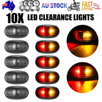 10X LED Clearance Lights Amber Red Side Marker Lamp Truck Trailer Caravan 12-24V