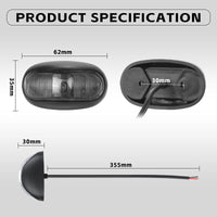 10X LED Clearance Lights Amber Red Side Marker Lamp Truck Trailer Caravan 12-24V