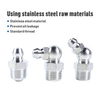 Grease Gun Coupler High Pressure Quick Release Lock Nozzles w/Hose For 1/8"NPT