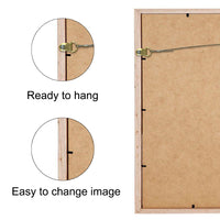 Handmade Photo Frame, Medium Green Thin Wall Art Frame, Timber Frame, Ready to Hang