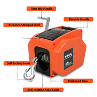 X-BULL 12V Electric Boat Winch 5000LBS Portable Wireless Remote Trailer Winch Steel Cable