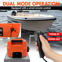 X-BULL 12V Electric Boat Winch 5000LBS Portable Wireless Remote Trailer Winch Steel Cable