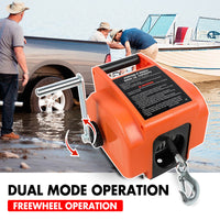 X-BULL 12V Electric Boat Winch 5000LBS Portable Wireless Remote Trailer Winch Steel Cable