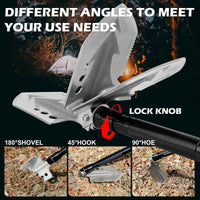 X-BULL Folding Shovel Outdoor Camping Survival Tools Multifunction Military