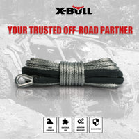 X-BULL Synthetic Dyneem Rope 5.5MM x 13M SK75 Car Tow Recovery Winch Cable Line