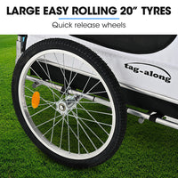 TAG-ALONG Pet & Cargo Bike Trailer, Bicycle Pet & Cargo Trailer, Cargo Carrier, Blue