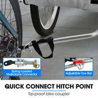 TAG-ALONG Pet & Cargo Bike Trailer, Bicycle Pet & Cargo Trailer, Cargo Carrier, Grey