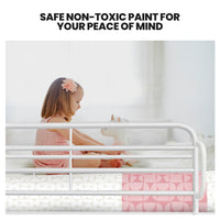 KINGSTON SLUMBER Single over Double Metal Bunk Bed Frame, Matte White