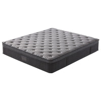KINGSTON SLUMBER Premium Luxury 34cm King Mattress , Medium-Firm, Natural Latex Layer, Euro Top, 7-Zone Pocket Spring