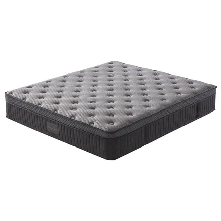 KINGSTON SLUMBER Premium Luxury 34cm King Mattress , Medium-Firm, Natural Latex Layer, Euro Top, 7-Zone Pocket Spring