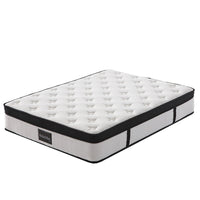 KINGSTON SLUMBER RelaxMax 31cm Double Mattress, Medium, Euro Top, 5-Zone, Pocket Spring, Knitted Fabric