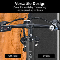 VALK Vortex 3 Electric Bike, Medium Frame Mountain ebike, Gunmetal Grey