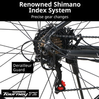 VALK Vortex 3 Electric Bike, Medium Frame Mountain ebike, Gunmetal Grey