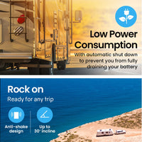 GECKO 100L Portable Chest Freezer, 12V/24V/240V for Motorhome and Caravan, White