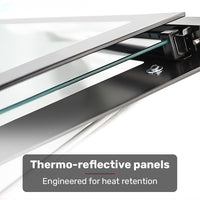 EuroChef 60cm Stainless Built-in 70L Grill 8 Function Fan Forced Electric Wall Oven